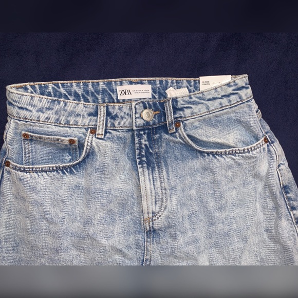 ZARA frayed denim skirt - Med - Picture 5 of 8